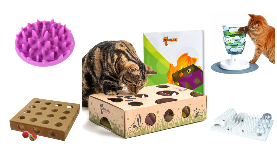 CAT AMAZING - Best Cat Toy Ever - Puzzle Toy & Feeder for Cats