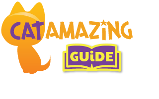 Logo with text: Cat Amazing guide
