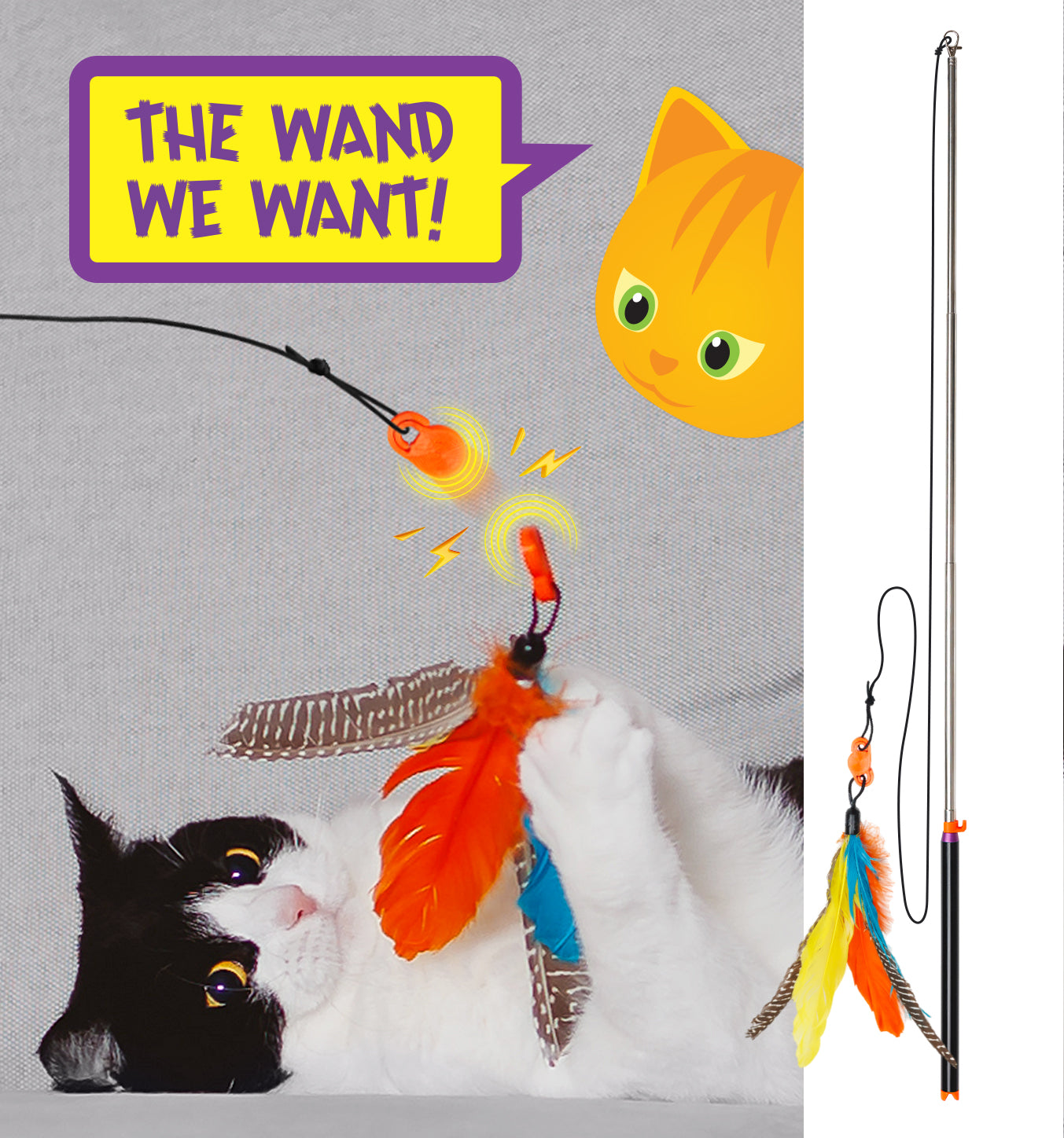 the wand cats want – cat amazing snatch!