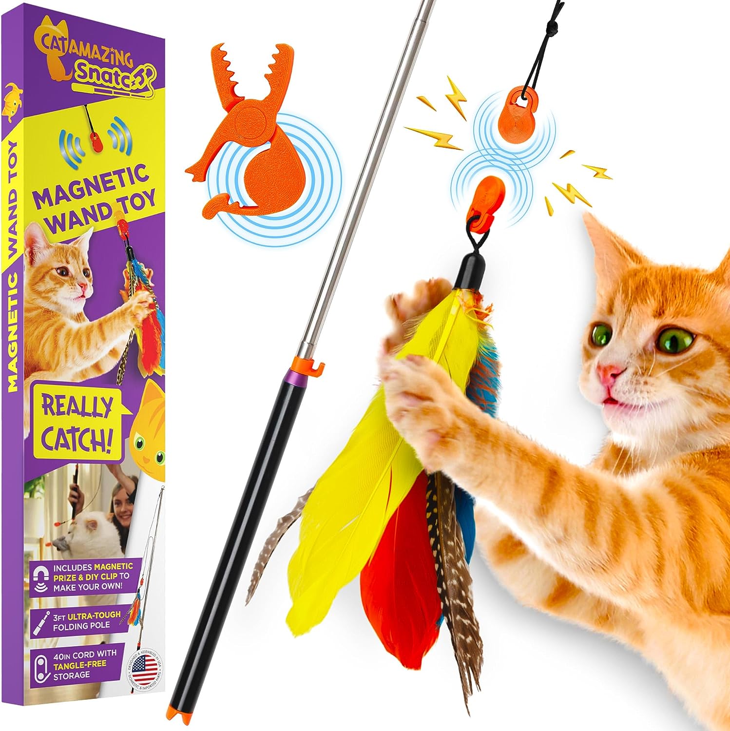 Cat Amazing Snatch wand toy
